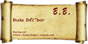 Buda Bíbor névjegykártya